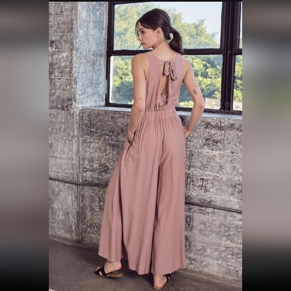 Mustard Seed Dusty Pink Jumpsuit